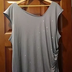 Lane Bryant Grey Studded Dress